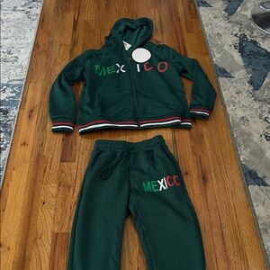 Green Mexico Hoodie and Sweatpants/Jogger Set